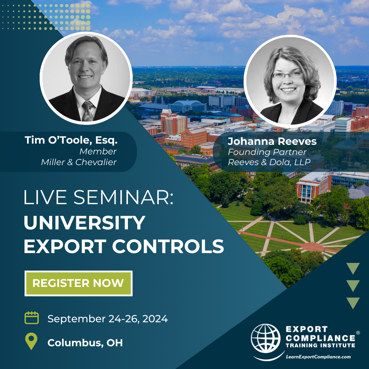 Export Compliance Training Institute (ECTI) Presents University Export